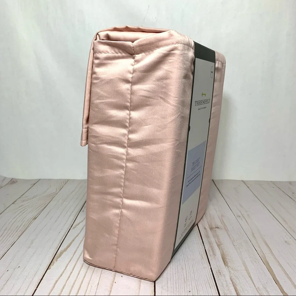 Threshold Blush Pink Tri-Ease 500 Thread Count Sheet Set - TWIN XL